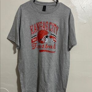 ❤️💛❤️💛❤️Handmade Kansas City Football T-Shirt or hoodie‎ any size !! UNISEX